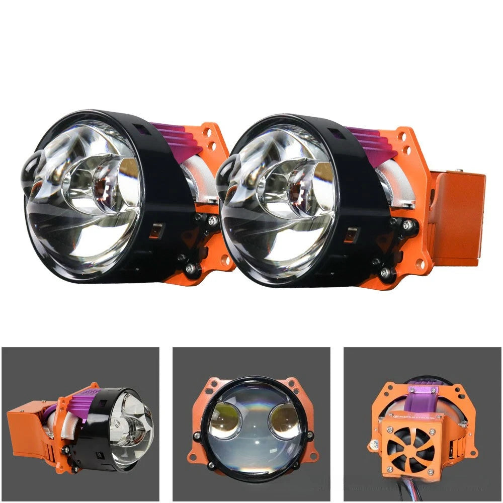 170W Car LED Lights Laser Projector Headlights Hi Lo Beam Direct Lighting Retrofit No Damage Installation Car Accessories