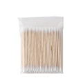 100Pcs Double-Ended Cotton Swabs Fine Pointed Tips for Nail Art Makeup Eyeliner Correction - Beauty Tools