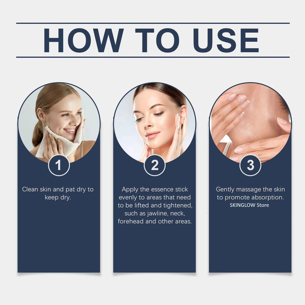 Facial Essence Stick Portable Moisturizing Balm Easy Apply Nourishing Hydrating Skin Care for Face Neck Travel Daily Use