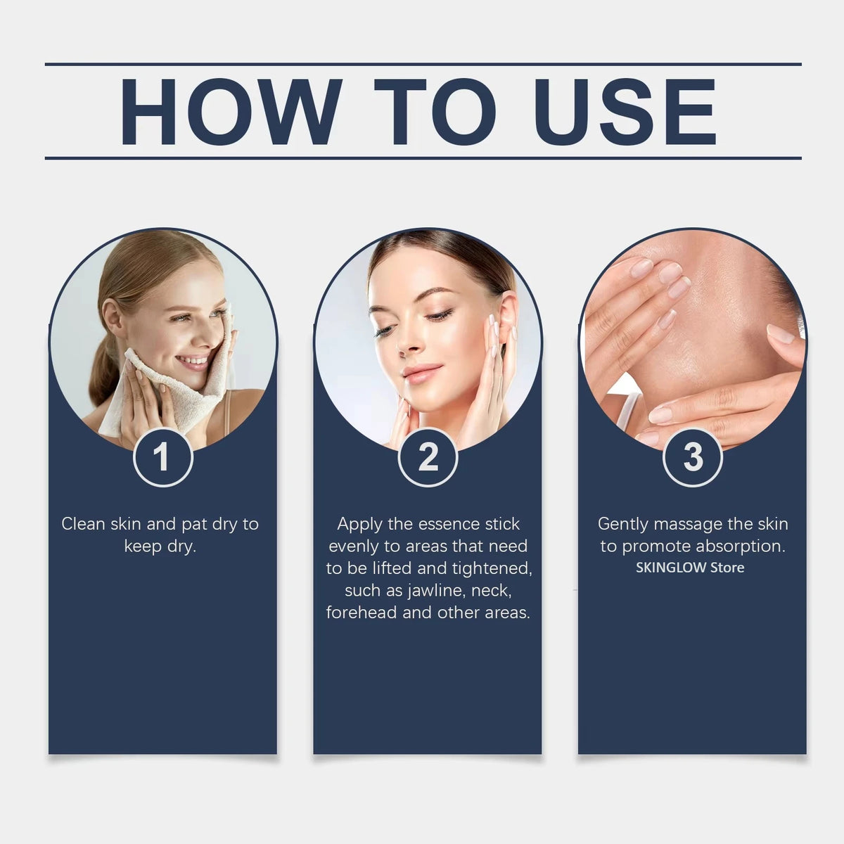 Facial Essence Stick Portable Moisturizing Balm Easy Apply Nourishing Hydrating Skin Care for Face Neck Travel Daily Use