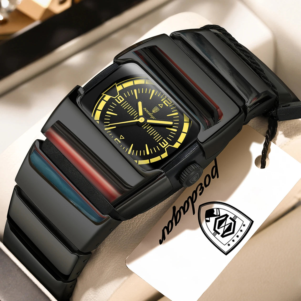 POEDAGAR Original Casual Man Wristwatch Waterproof Luminous Stainless Steel Watch For Men Sports Quartz Men's Watches Male Clock