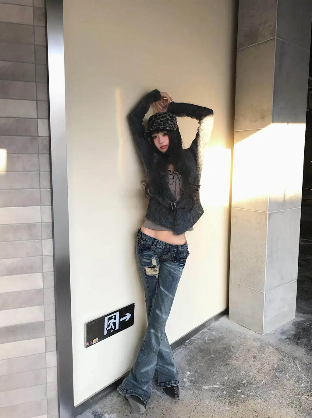 Tonngirls 2000s Japanese Jeans Pants Women Low Waist Denim Pant Streetwear American Retro Y2k Trousers Jeans Slim E-girls Jeans
