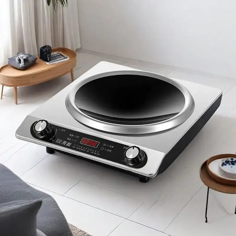 5000W induction cooker household kitchen concave high-power fire multi-functional new wok integrated furnace new style