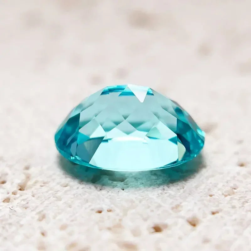 Paraiba Natural Color Oval Shape VVS1 Laboratory Diamond for DIY Jewelry Making Materials with Certificate Wholesale Price