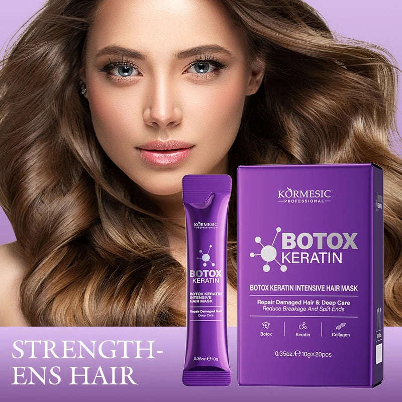 Magical 5 Second Keratin Hair Mask Repair Damage Frizzy Soft Smooth Shiny Hair Deep Moisturize Hair Treat Repair Hair Care Mask