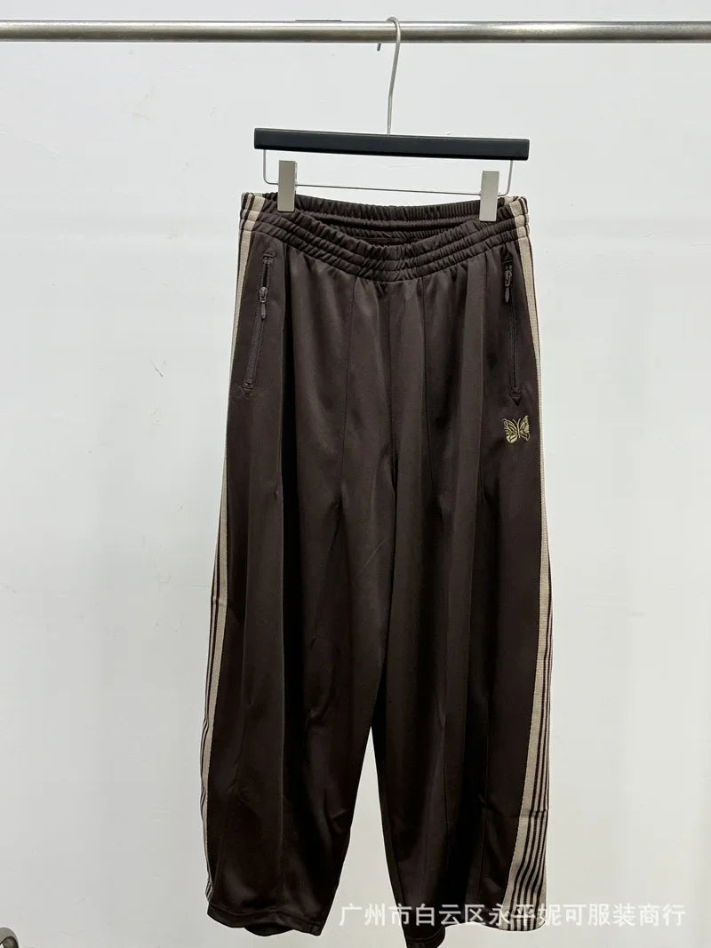2026 Casual Loose Sports Pants  Embroidery Woven Belted Straight Leg Long Trousers for Men And Women Spring Autumn Fashion JK