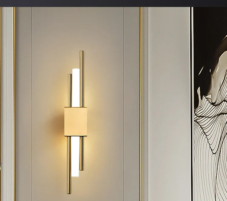 Modern luxury LED wall lights, living room, bedroom, staircase, background wall decoration, wall lights, bedside study lights