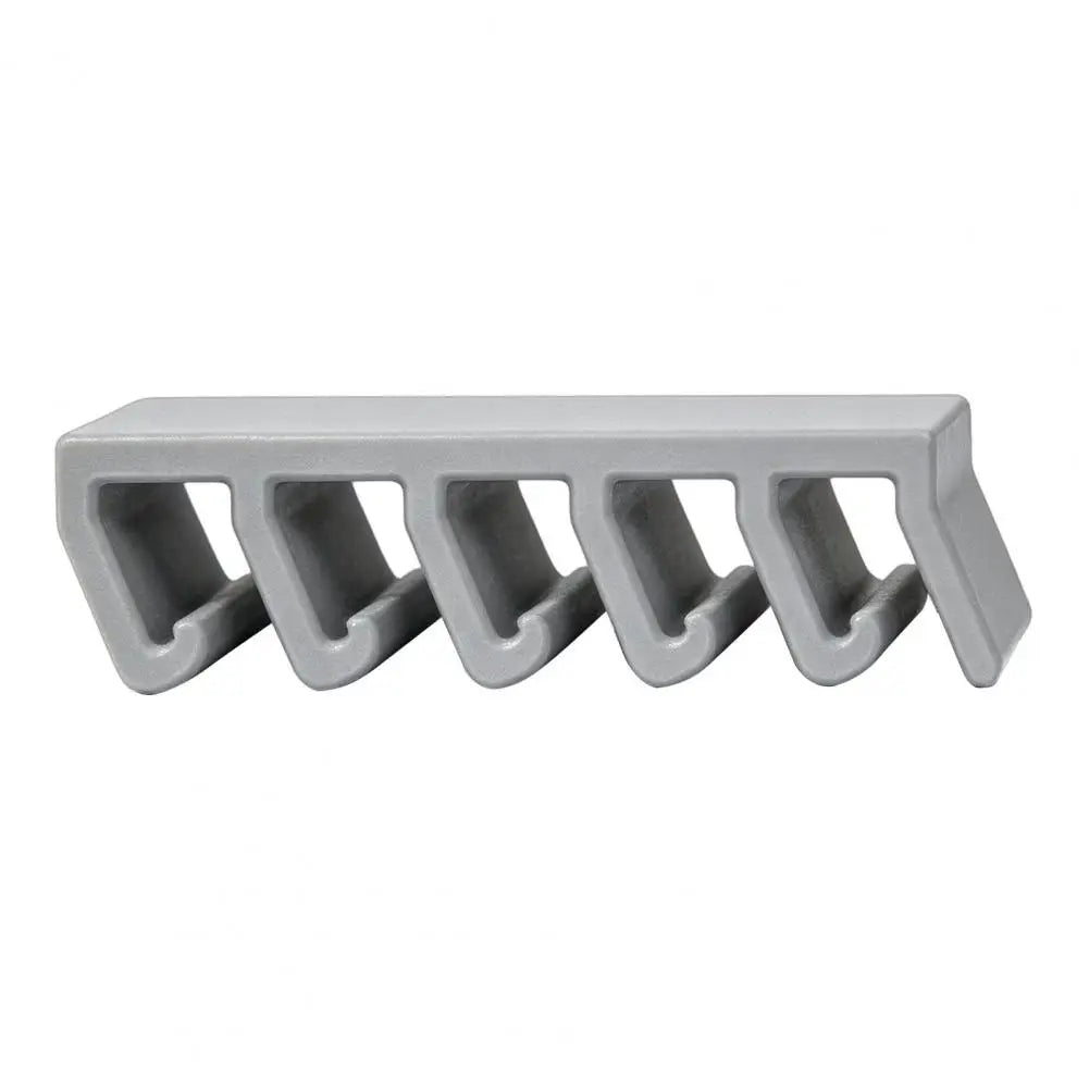Kitchen Lid Organizer Rental Kitchen Storage Crisper Lid Storage Rack with 5-slot Partition Adhesive Wall Mount for Cabinets