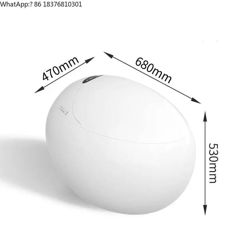 2023  New Modern Egg Shape Toilet Sanitary Ware Bathroom Ceramic Luxury Electric Intelligent Wc Smart Toilet Automatic