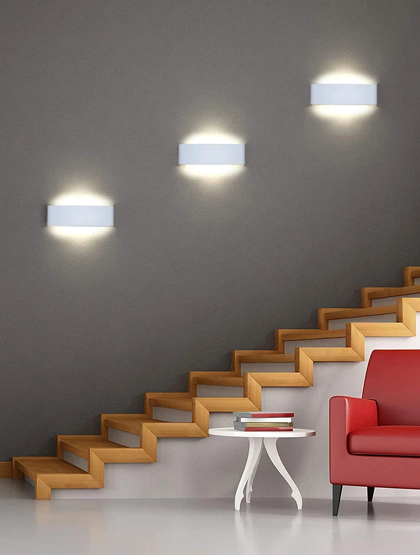 Led Wall Lighting 12W Aluminum Outdoor IP65 Waterproof Modern Indoor Wall Lamp for Bedroom Living Room Porch Garden Light