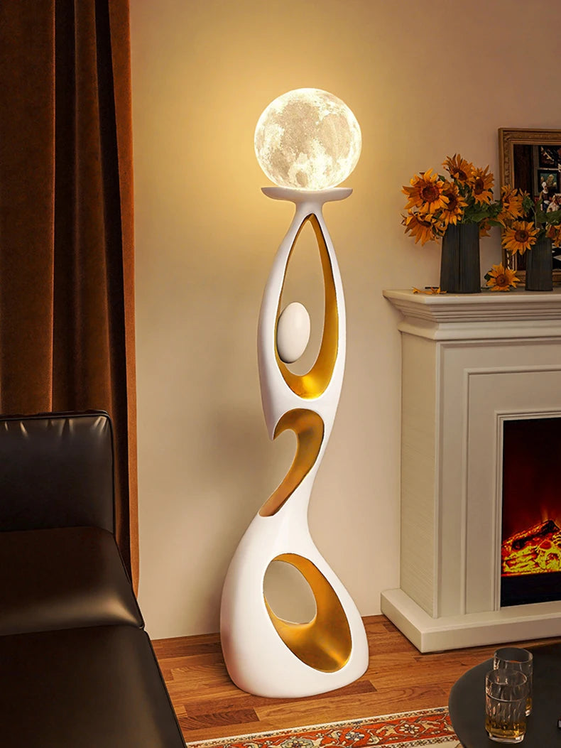 Modern LED Floor Lamp for Living Room Bedroom, Dimmable Standing Lamp with Remote Control, 3 Color Temperatures.