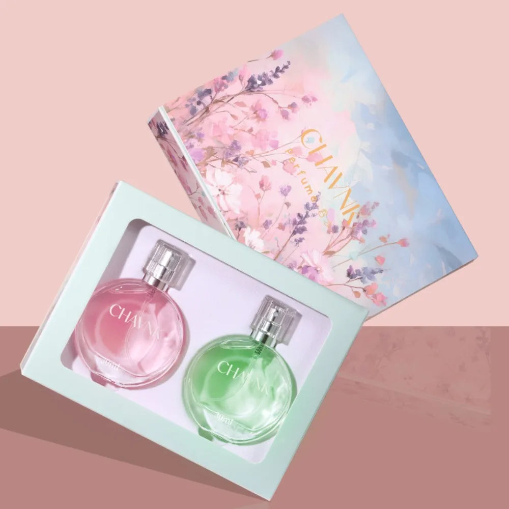 New Women's Encounter Perfume Set Gift Box, Birthday Gift Box, Long-Lasting Women's Perfume, True-to-Life Scent, 30ml x 2 Parfum