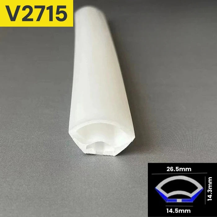V-Shaped LED Neon Rope Lamp Flexible Silicone Tube Diffuser Channel DC12V Waterproof Cabinet Stair Corner Decor Neon Strip Light