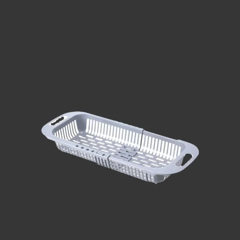Kitchen Organizer Soap Sponge Holder Sink Rack Telescopic Drain Rack Adjustable Vegetable Drain Basket Kitchen Organizer Gadgets