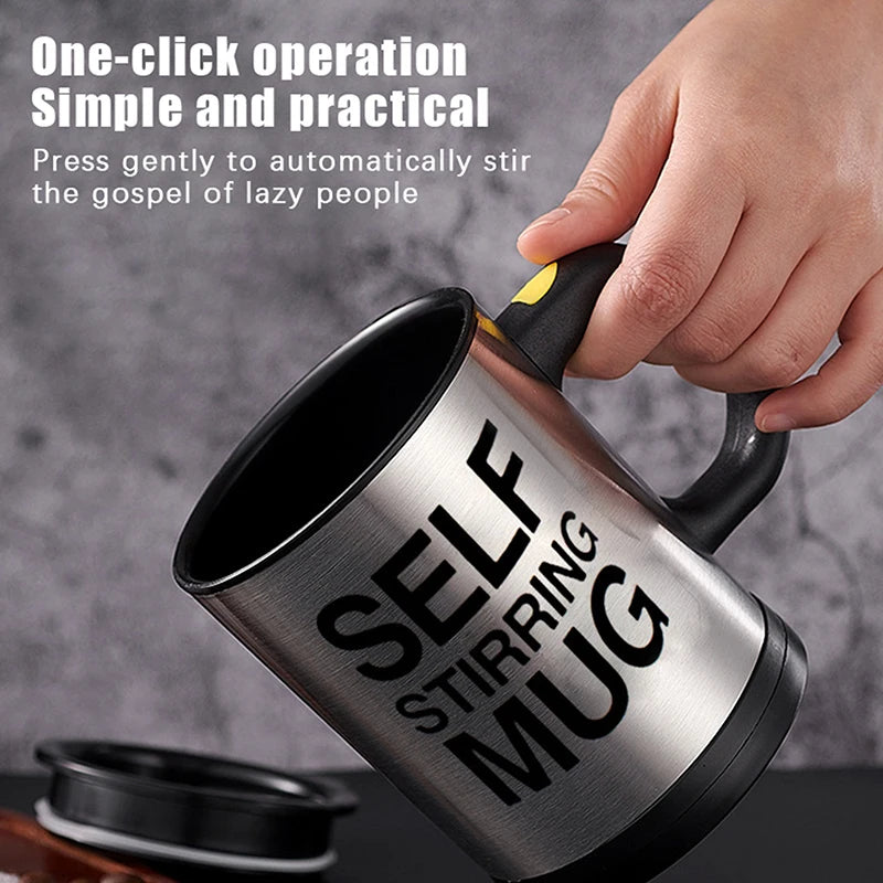 ★★★Stainless Steel Electric Mixing Cup Automatic Self Stirring Mug 400ml, Coffee Milk Drink Mug Blender