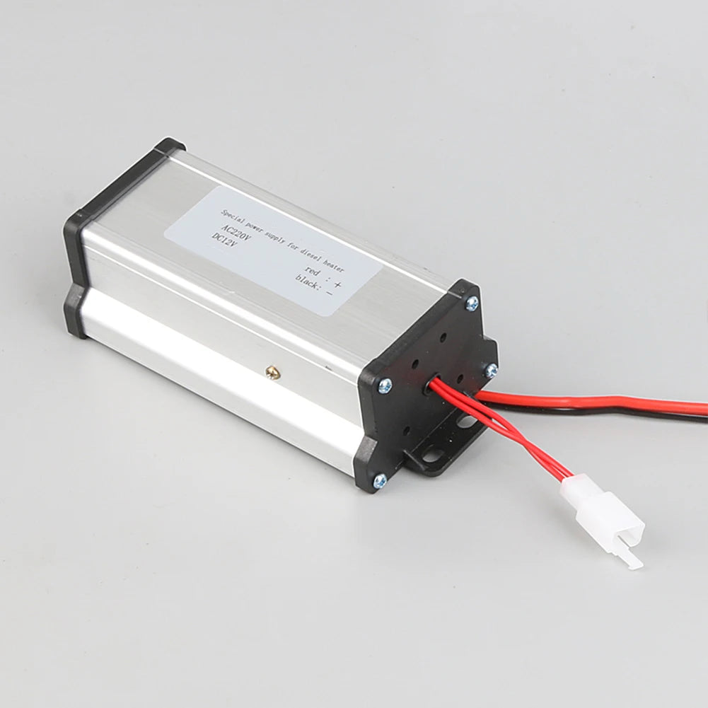 220V/230V to 12V Power Adapter for Diesel Air Heater with For 5KW 8KW Compatibility Suitable for Caravan RV Garage Use