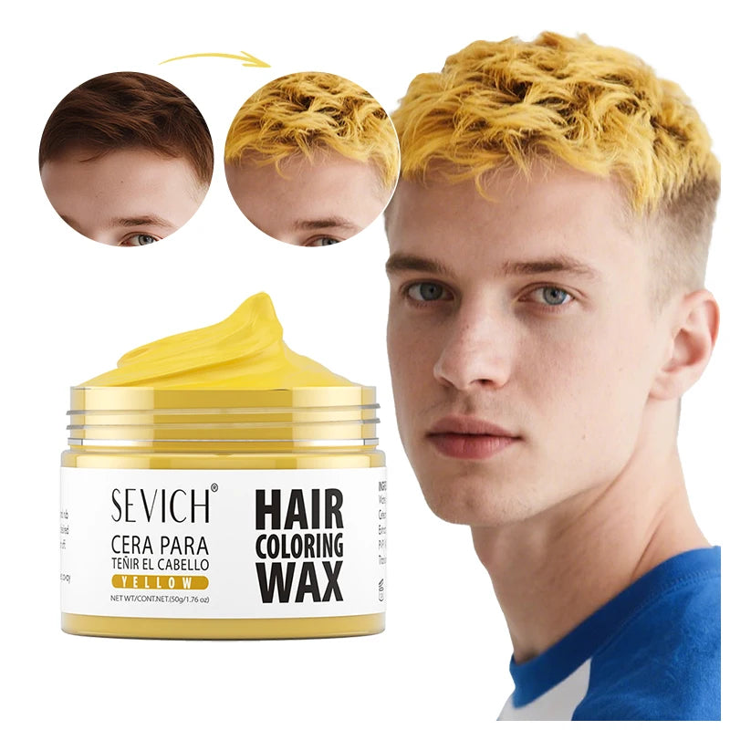 Valentine's Day DIY Hair Dyed Mud Hair Colour Wax Easy To Wash Coloring Cream One-time Hairs Beard and Eyebrows Colour Products