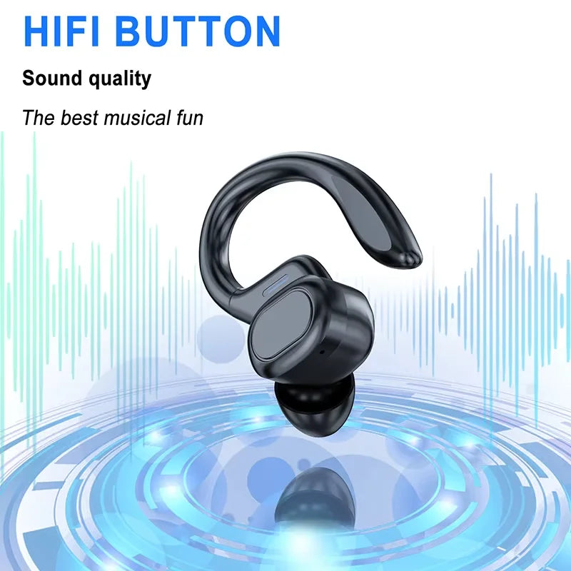 Wireless Bluetooth Headphones Bone Conduction Noise Reduction HiFI Stereo Effects Waterproofing Headset with Mic for Run Walk