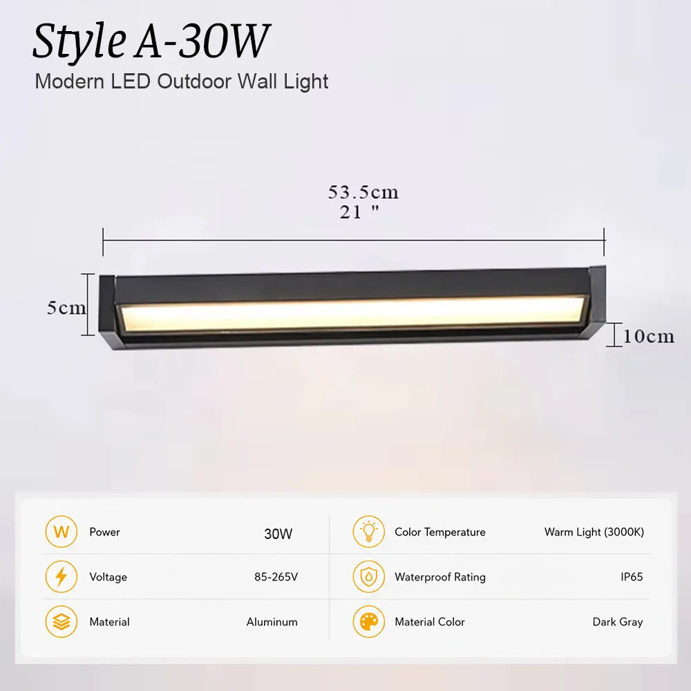 IP65 Waterproof Outdoor LED Wall Lamp Rotatable lamp Villa courtyard garden porch outdoor light Aluminum Wall Lights Fixture