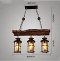 American retro industrial style Ceiling Lamp Wooden Chandelier Industrial Hanging Pendant Restaurant Bar and Home Application
