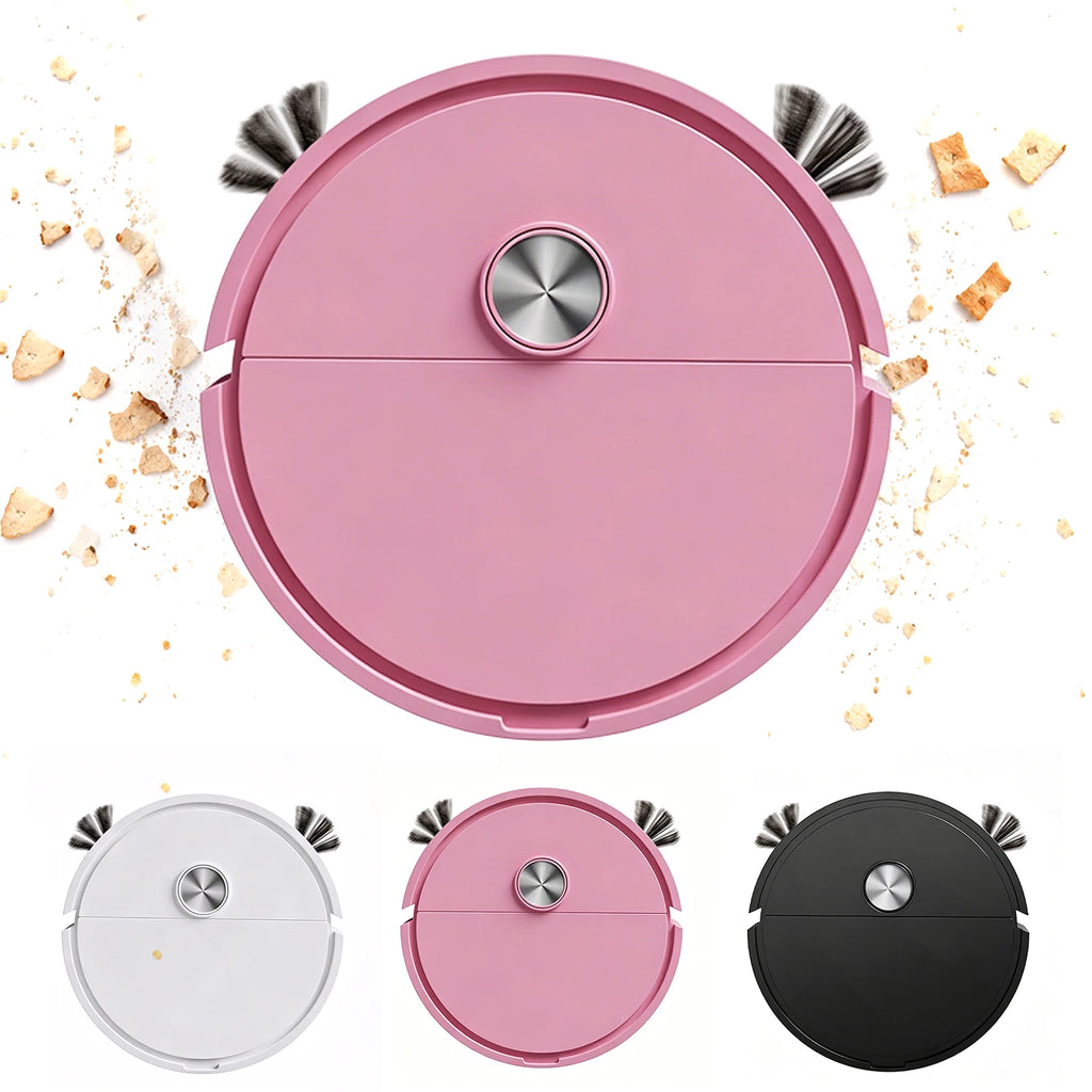 3 In 1 Intelligent Cleaning Robot Easy To Use Mini Robots Vacuum Cleaner Multi Function Sweeping Cleaners for Car&Home Cleanings