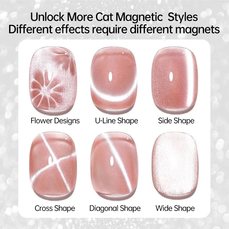 UR SUGAR 15ml Cat Magnetic Gel Jelly Glass Full Coverage Varnis Magnetic Gel Soak Off UV LED Gel Autumn Winter Xmas Manicure