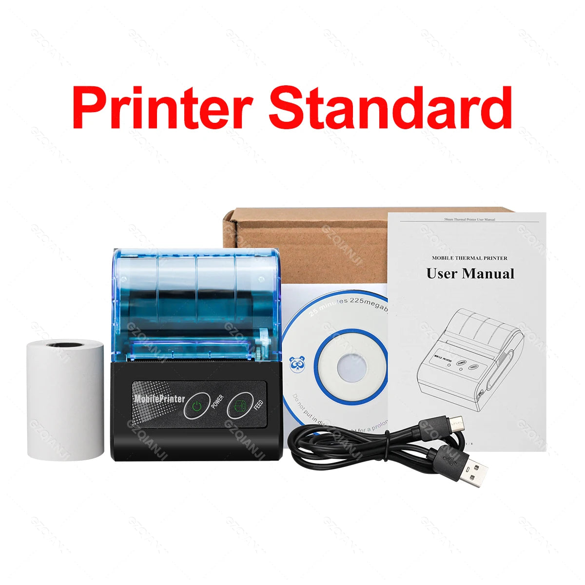Mini Bluetooth Thermal Printer Wireless Protable 58mm Receipt Bill POS Printer Loyverse POS Free App on Android Small Business