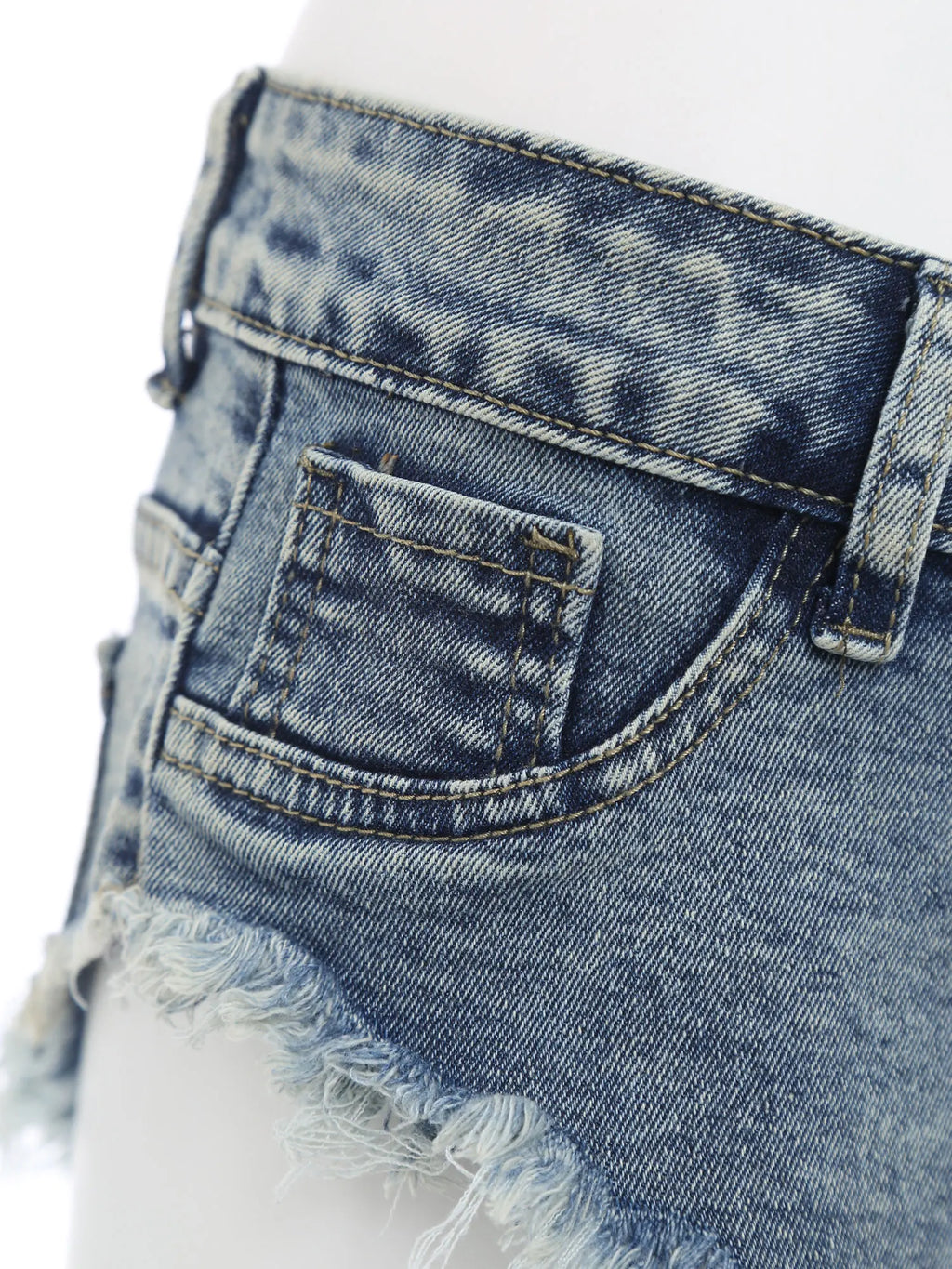 Womens Sexy Denim Hot Chic Short Jeans Pants Ragged Edge Slim Fit Booty Shorts Vacation Beach Daily Casual Clubwear Rave Costume