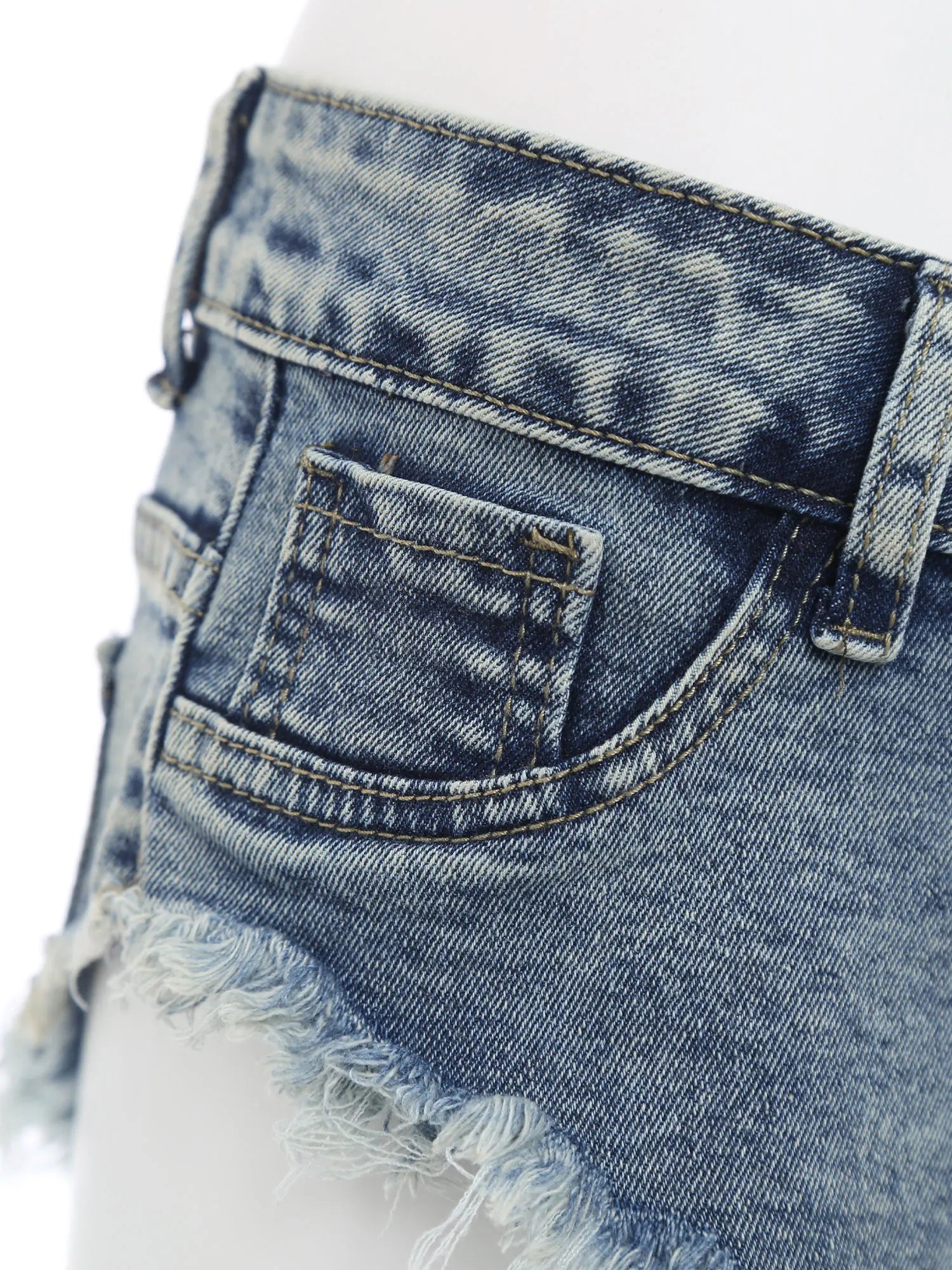 Womens Sexy Denim Hot Chic Short Jeans Pants Ragged Edge Slim Fit Booty Shorts Vacation Beach Daily Casual Clubwear Rave Costume