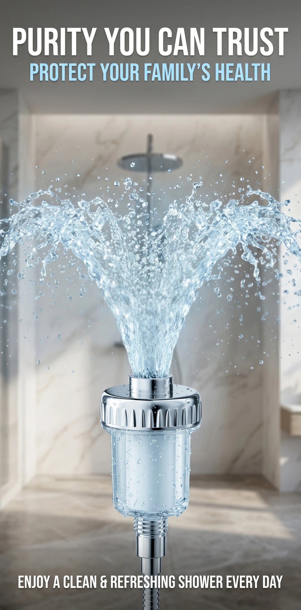 Water Heater Pre Filter Shower Head Filter Transparent Window 20mm Universal Connector Hard Water Purifier Accessory