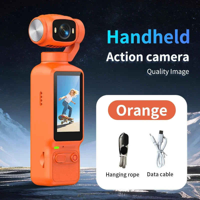 Lenovo HD 4K Action Camera 180° Rotatable Video Recording Entry Portable Action Camera For Vlog YouTube Tiktok Girls Record Life