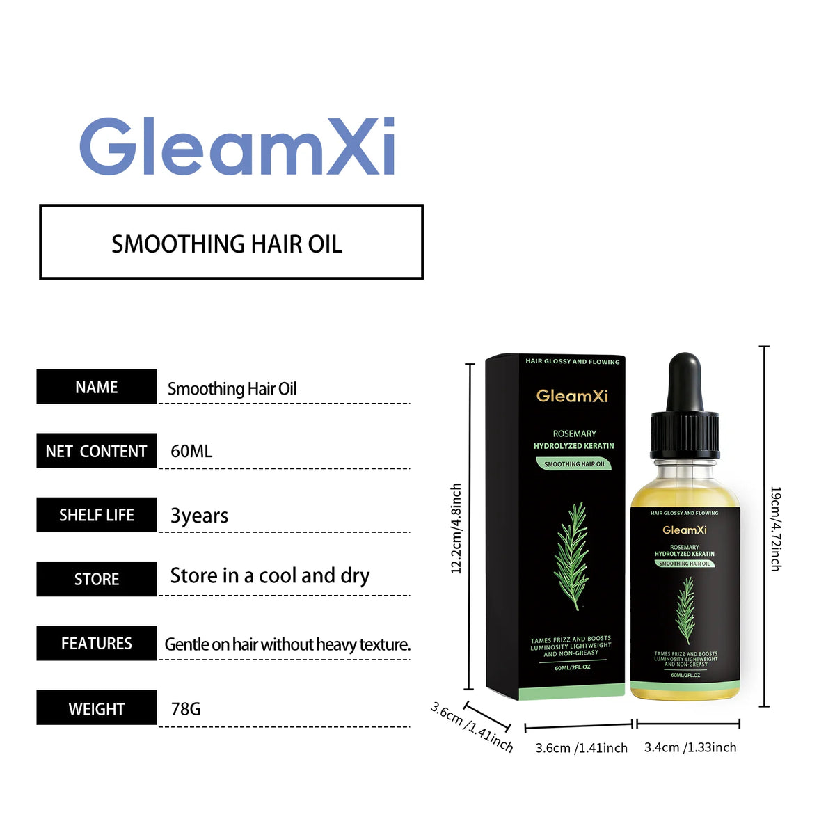 Rosemary Hair Growth Serum Reduce Loss Regrowth Repair Frizzy Damaged Hair Scalp Soothing Nourish Hair Regrowth For Men Women
