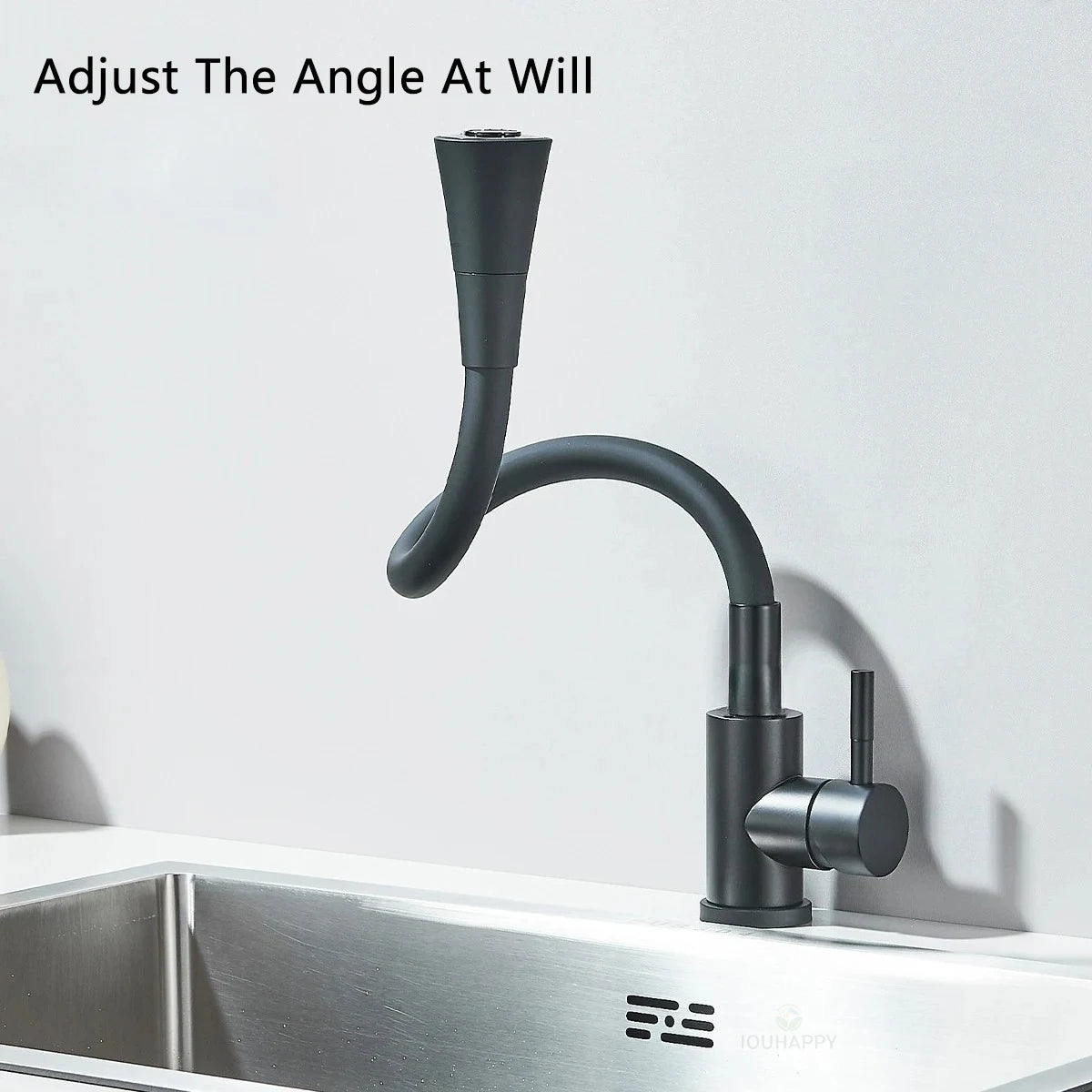 Cold and Hot Kitchen Sink Faucet Single Handle Washbasin Water Tap Deck Mounted Bathroom Basin Mixer Tap Home Accessories