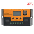 Solar Regulator 12V/24V 30A 20A 10A Solar Charge Controller Battery Charger LCD Display Dual Output USB 5V Solar Panel Controlle