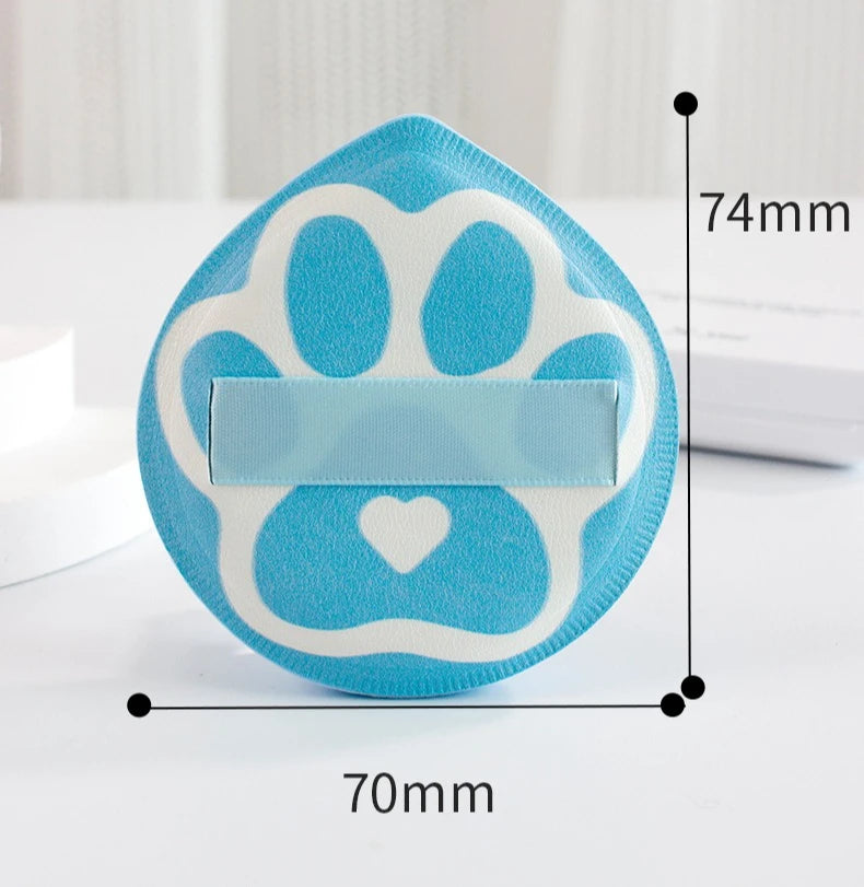 Cute Powder Sponge Puffs Foundation Cream Cushion Puff Cat Claws Shape Makeup Sponge Air Cushion Beauty Cosmetics Tools Portable