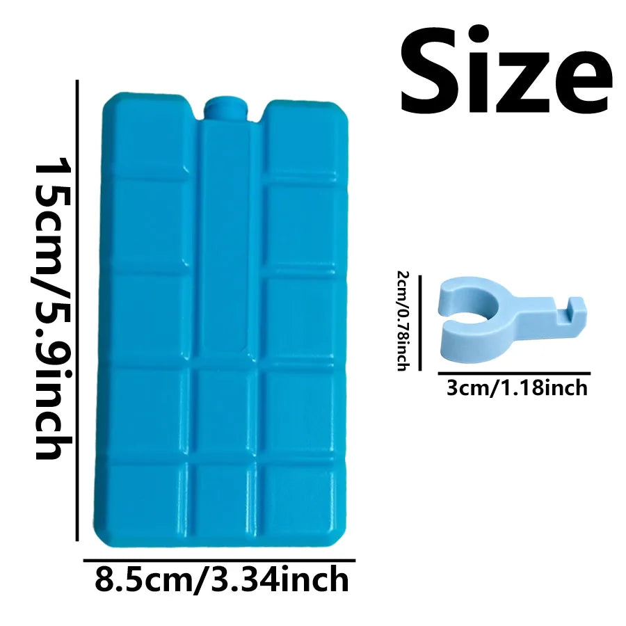 4/2/1PCS Universal Fan Ice Cooling Kit, Reusable Ice Packs with Clips for Household Summer Cooling Without Aircon