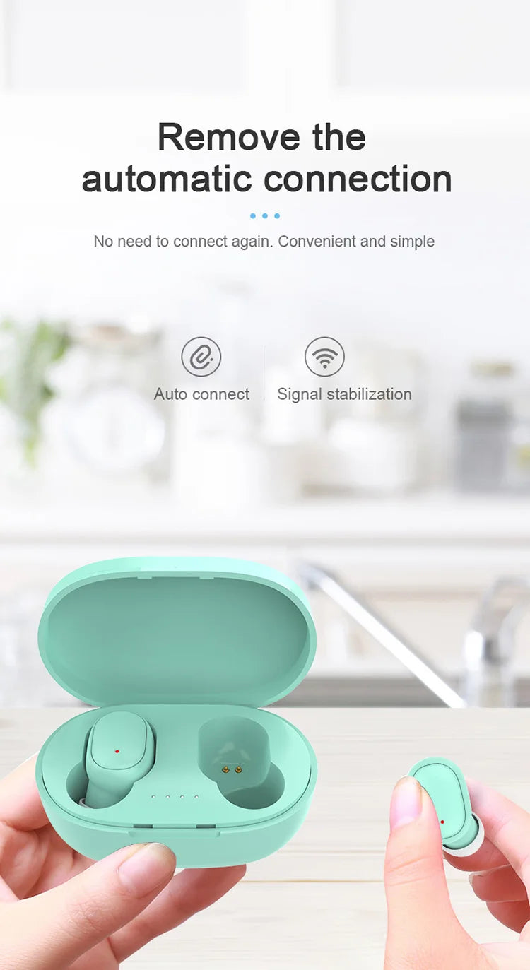A6S TWS Wireless Bluetooth 5.1 Earbuds LED Digital Display Touch Control Earphone Mic Waterproof Sport Headset For Xiaomi Huawei