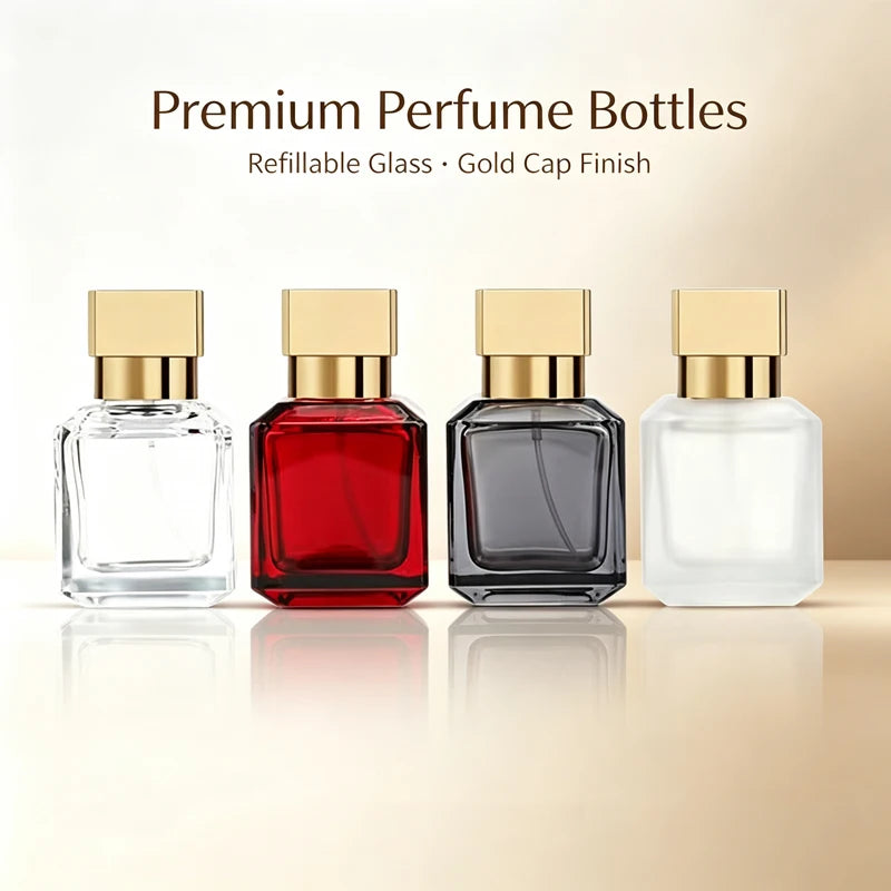Perfume Bottle Spray 50ml High-end Glass Portable Travel Delicate Perfume Bottle Empty Bottle Dispenser