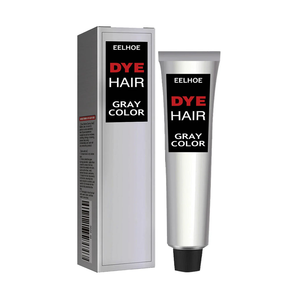 EELHOE Gray Hair Dye Cream Dye Shampoo Covering Primary Color Easy To Get Started Professional Hair Dye Cream For Women Men