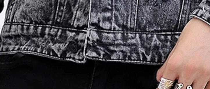 Ripped Button Men's Denim Jacket Washed Branded of Fabric Trendy Casual Original Aesthetic Fashion Male Jean Coats Fast Delvery
