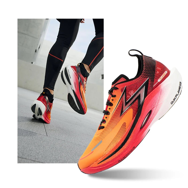361 Degrees NEW Flame 2.5 Men Running Shoes Marathon Sports Carbon Plate Racing Breathable Cushioning Male Sneakers 672332207
