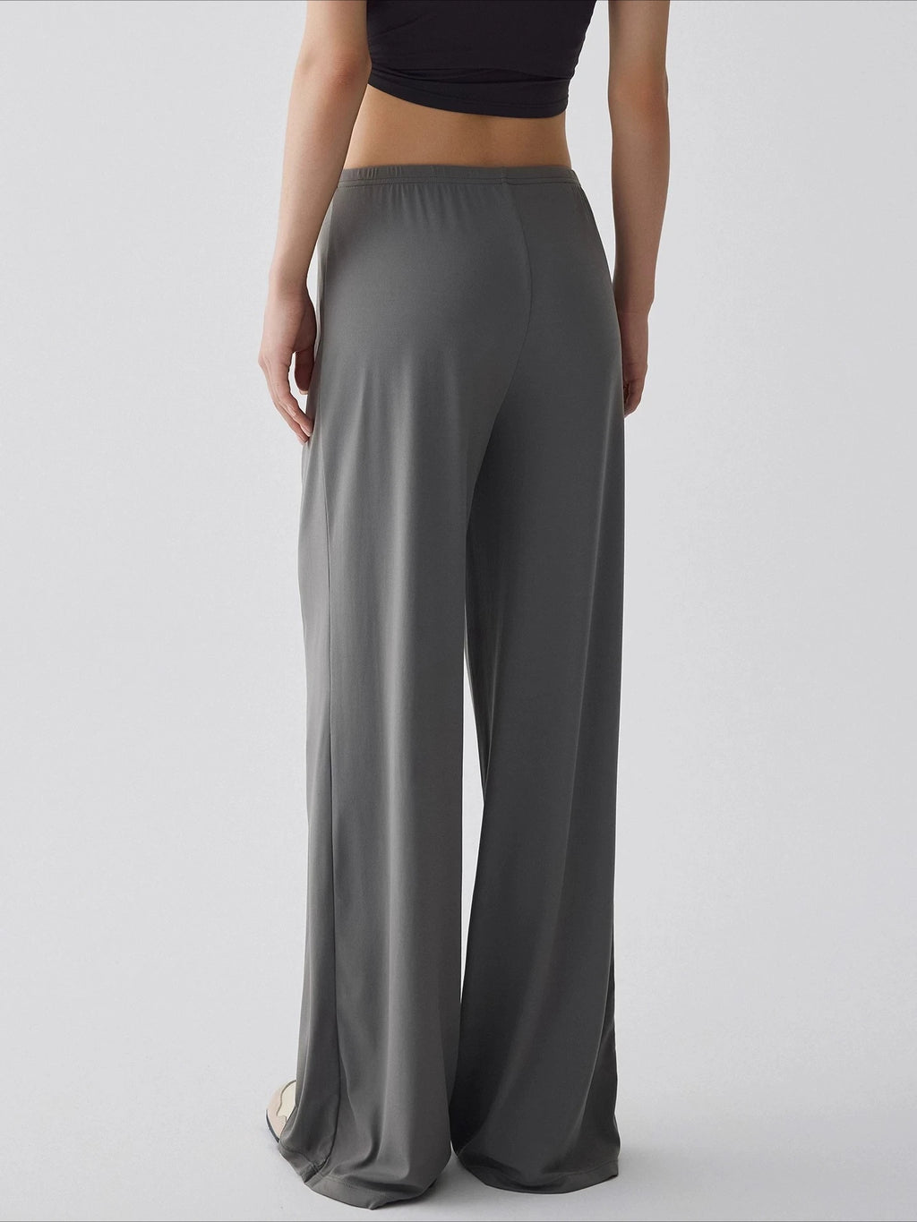 Women Wide Leg Yoga Pants Drawstring Loose Drape Straight Leg Long Pants Fitness Running Pilates Training Sports Trousers