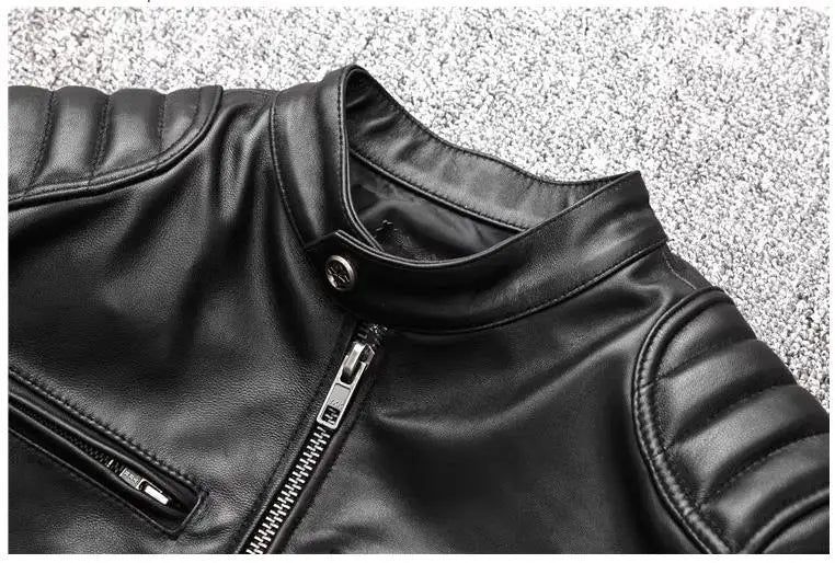 YR!Wholesales.Mens Real Natural Cowhide Cloth.100%.Cool Motor Rider Leather Jacket.Plus Size Slim Fit Real Leather Cloth