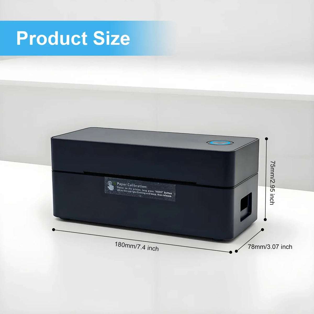 Thermal Label Printer Small Wireless Shipping Label Printer 4X6 inch Portable Maker Compatible with Various systems