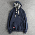 2024 Autumn And Winter New Basic Sweatshirts Men's Soild Color Hoodies High Quality Pullover Fashion Washed Casual Sportwear
