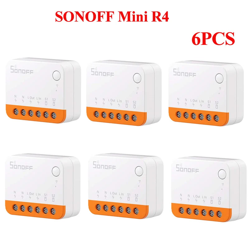 SONOFF Mini R4 Extreme Wifi Smart Switch External Switch Control Detach Relay Smart Home DIY Light Switch Via EWelink APP Alexa