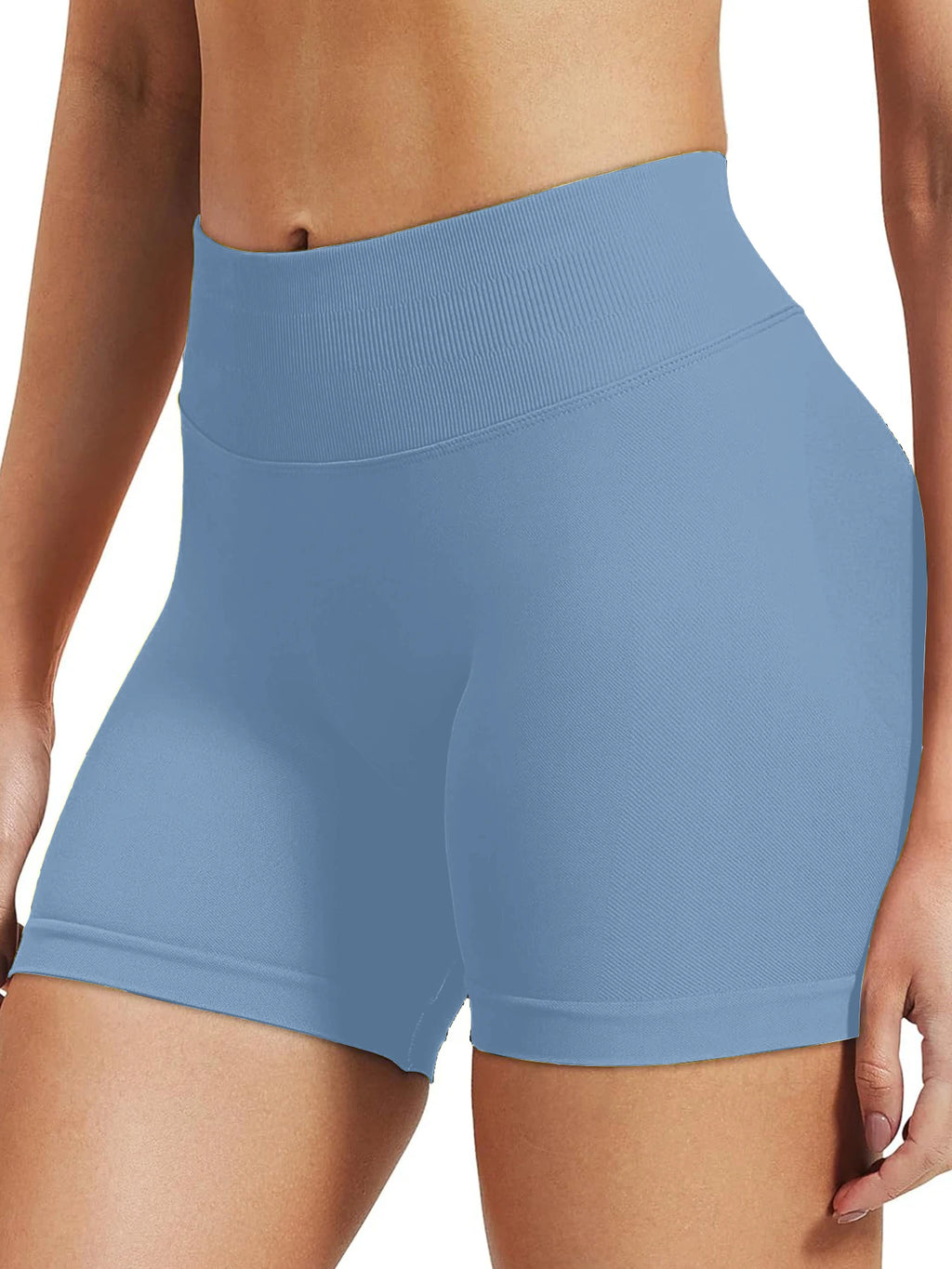 High stretch hip lifting fitness yoga shorts with peach hips and no awkward lines, Pilates medium intensity training shorts