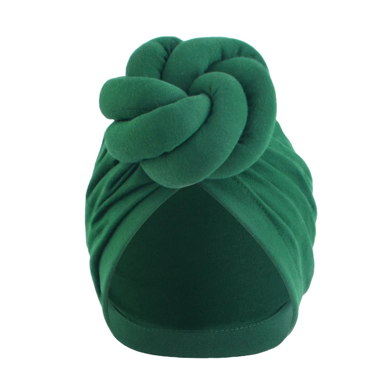 Women's Fashion Turbans New Large Plate Flower Knotted Turban Cotton Chemo Cap Headscarf Beanie Hat Headwear Turbante Mujer