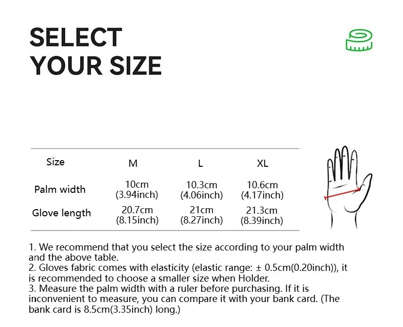 LOOGDEEL Cycling Gloves SBR High Elasticity Shock Absorption Cycling Gloves Lightweight Breathable Non-slip Full-Finger Gloves
