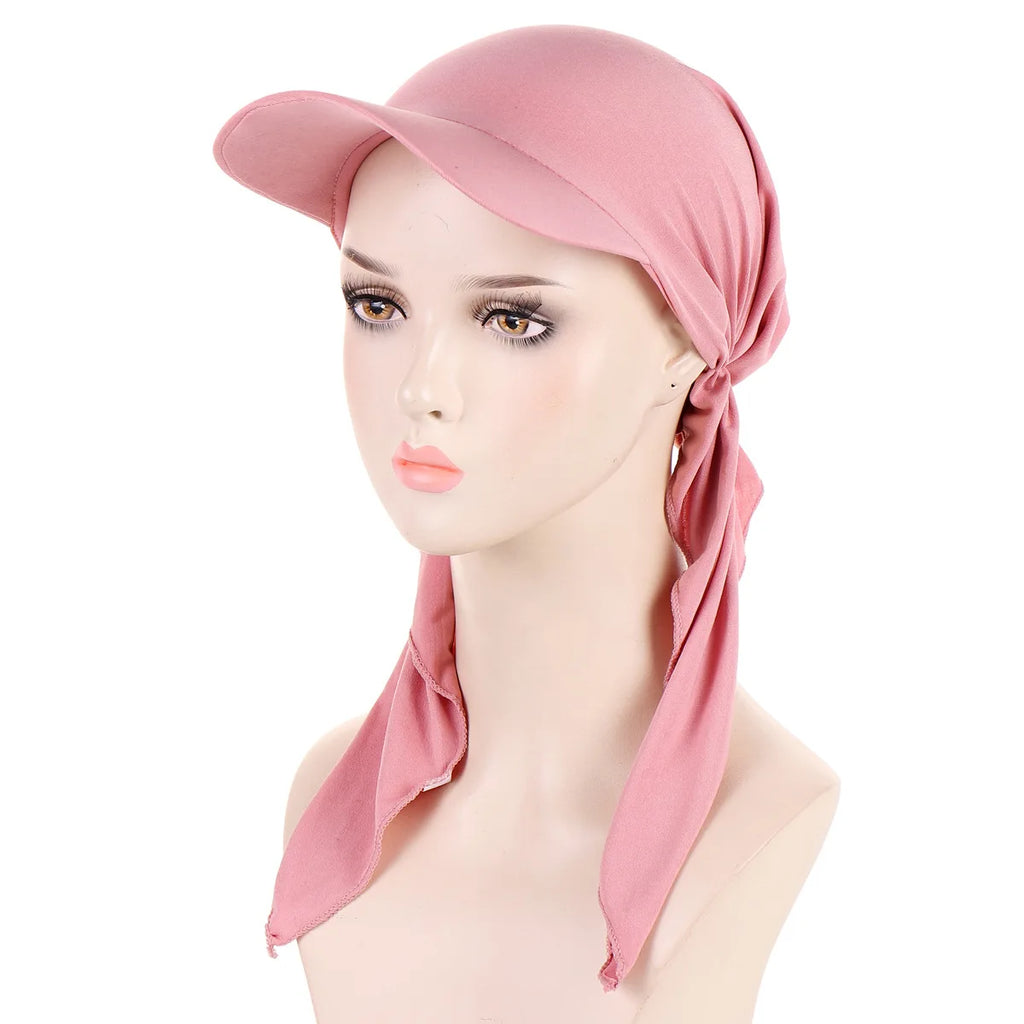 Soft Modal Inner Hijab Caps Muslim Stretch Turban Cap Islamic Underscarf Bonnet Hat Female Headband Turbante baseball cap